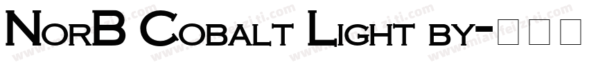 NorB Cobalt Light by字体转换